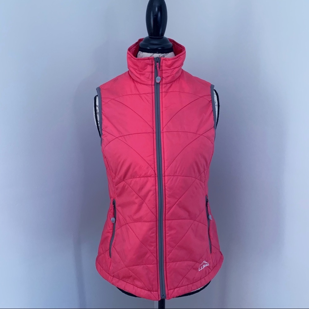 L.L. Bean Primaloft Stowaway Vest - Pink